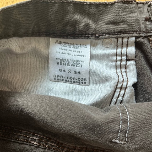 Wrangler Jeans Co. Men’s Denim Jeans Relaxed Straight Brown TAG 34x34 - Picture 5 of 7